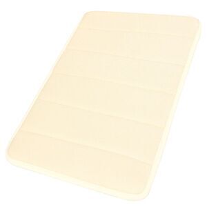 Velvet Memory Foam Bath Mat Soft Absorbent Bath Mat 24" x 16" Beige
